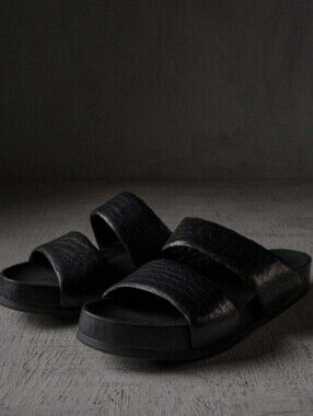 The Last Conspiracy Beau Cut Black Leather Handcrafted Nordic Sandals